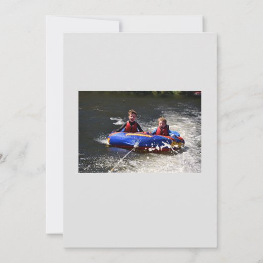 We geloven dat 100% vakantiefotokaart bedankkaart (Achterkant)