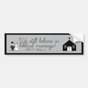 We geloven nog steeds Bride en Groom Bumpersticker