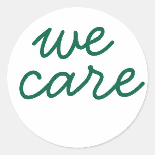We geven om Huddle Up Sticker