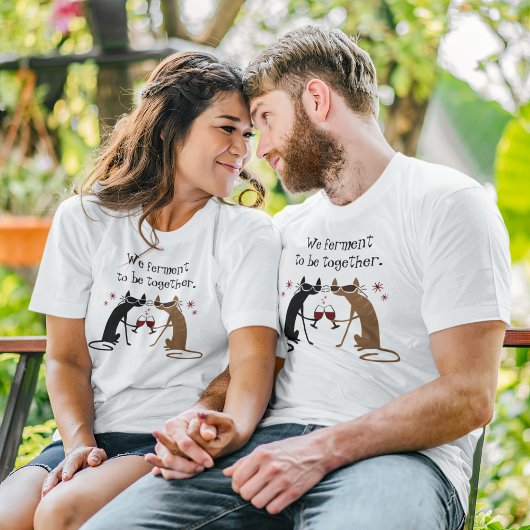 We gisten om samen wijngrappen te zijn t-shirt
