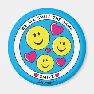 We glimlachen allemaal de Same_Round Magnet 2,25 i Magneet