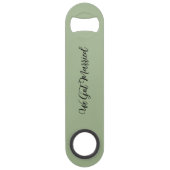 We Got Married Green Wedding Reception Speed Flessenopener (Voorkant)