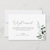 We Got Married Greenery huwelijksaankondiging Bedankkaart (Voorkant)