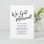 "We Got Married!" Ontvangst van het casual script  Kaart (Staand voorkant)