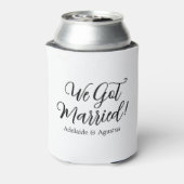 We Got Married White Cooler (Blikje Achterkant)