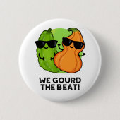 We gourd de Beat Funny Veggie Pun Ronde Button 5,7 Cm (Voorkant)