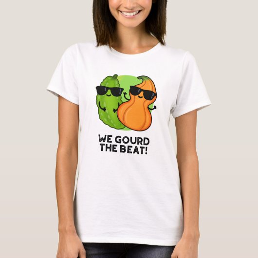We gourd de Beat Funny Veggie Pun T-shirt (Voorkant)