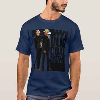 we groeven samen kolen retro cadeau retro t-shirt