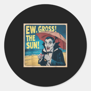 We Gross De Zon Zomer Halloween Holiday Beach VI Ronde Sticker