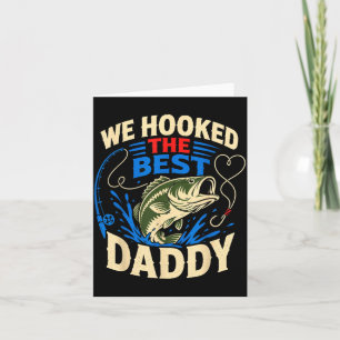 We haalden de papa vintage visserij ontwerp kaart