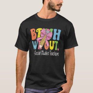 We haalden vorige dag de leerkrachten van de socia t-shirt