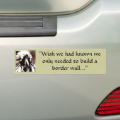 We hadden een grensmuur gebouwd bumpersticker (Op auto)