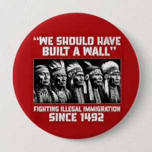 we hadden een muur moeten bouwen ronde button 4,0 cm