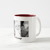 we hart opa tweekleurige koffiemok (Voorkant rechts)