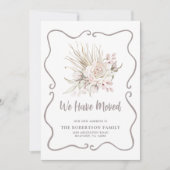 We Have Moved Blush Roses New Address Aankondiging (Voorkant)