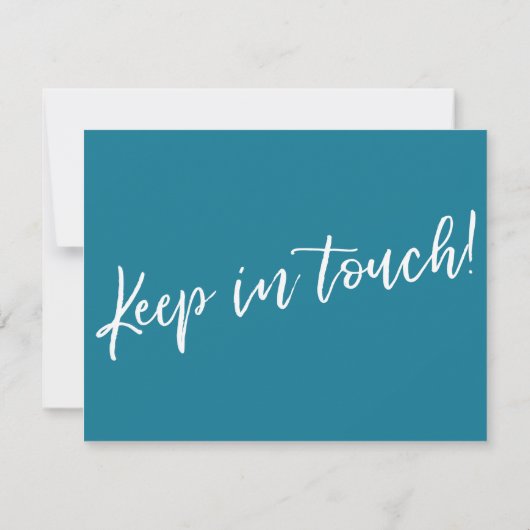 "We have Moved" Carte Bleue Mosaïque d'écriture mo (Dos)