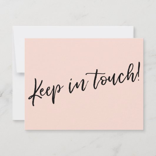 "We have moved" Carte rose vierge d'écriture moder (Dos)