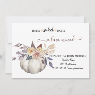 We Have Moved,Hout,Florale Pompoen