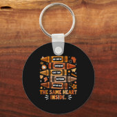 We Have The Same Heart Black History Month African Sleutelhanger (Voorkant)