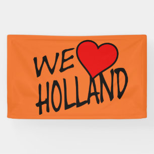 We Heart Holland op onze buik Spandoek
