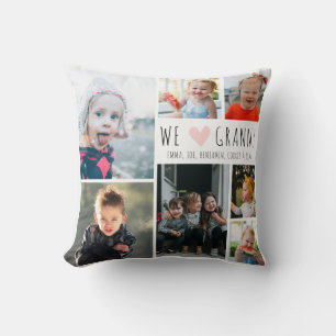 We Heart Oma Foto Collage Oma Cadeau Kussen