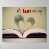 We Heart Reading Poster (Devant)
