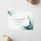 We hebben Agate Script verhuisd aankondiging (Voorkant / Achterkant in situ)