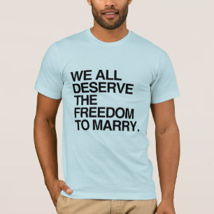 WE HEBBEN ALLEMAAL RECHT OP HET HETRECHT OM TE TRO T-SHIRT