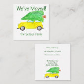 We hebben auto en kerstboom verplaatst informatiekaartje (Voorkant / Achterkant)