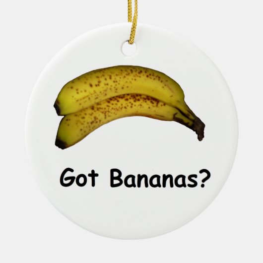 We hebben bananen keramisch ornament (Voorkant)