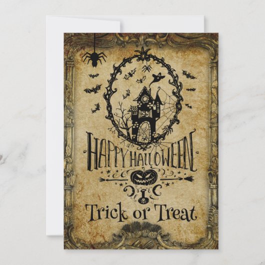 We hebben Batty Halloween Party uitnodiging (Voorkant)