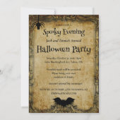 We hebben Batty Halloween Party uitnodiging (Achterkant)