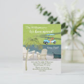 We hebben Beach Golf Budget Move verplaatst Aankondiging (Staand voorkant)