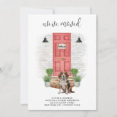 We hebben Beagle Red Door Waterverf Dog verhuisd Aankondiging (Voorkant)