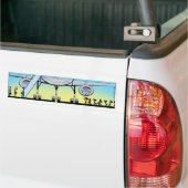 We hebben bedankt voor het vliegen. bumpersticker (Op Truck)