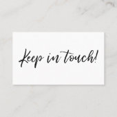 "We hebben bewogen" Modern Handschrift Typografie  Visitekaartje (Achterkant)