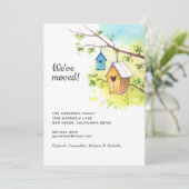 We hebben Bird House verhuisd Kaart (Staand voorkant)
