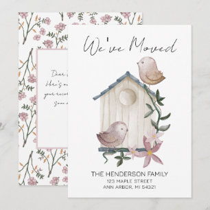 We hebben Birdhouse New Home Moving Announcement v Kaart