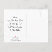 We hebben Blauwe Hortensia's in Mason Potten Verhu Aankondigingskaart (Achterkant)