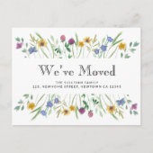 We hebben Bloemen verplaatst Aankondigingskaart (Voorkant)