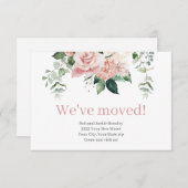 We hebben Blush Pink Floral-mededeling verplaatst (Voorkant / Achterkant)