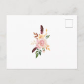 We hebben Boho Flower Box Moving Announding. Aankondigingskaart (Achterkant)