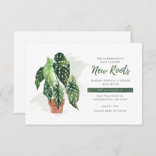 We hebben Boho Moving Announcement verplaatst (Voorkant / Achterkant)