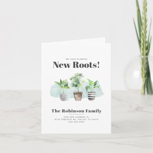 We hebben Boho New Roots Moving Announcement verpl Aankondiging (Voorkant)