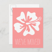 We hebben briefkaarten verplaatst met de Hibiscusb (Voorkant / Achterkant)