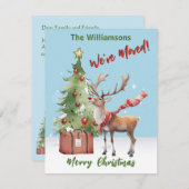 We hebben budget rendier kerstboom verplaatst aankondiging (Voorkant / Achterkant)