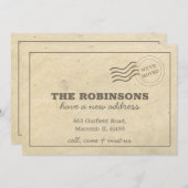 We hebben Cardboard-adreswijziging verplaatst Aankondiging (Voorkant / Achterkant)