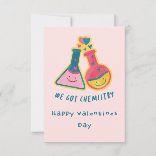 We hebben chemie Valentijn's Day Kaart (Voorkant)