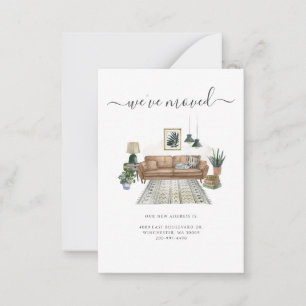 We hebben Chic Living Room Bewegd Notitiekaartje