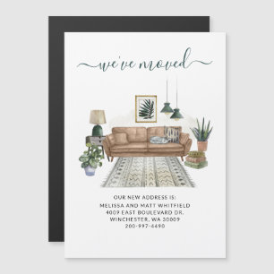 We hebben Chic New Address Moving Announcement ver Magnetische Uitnodiging